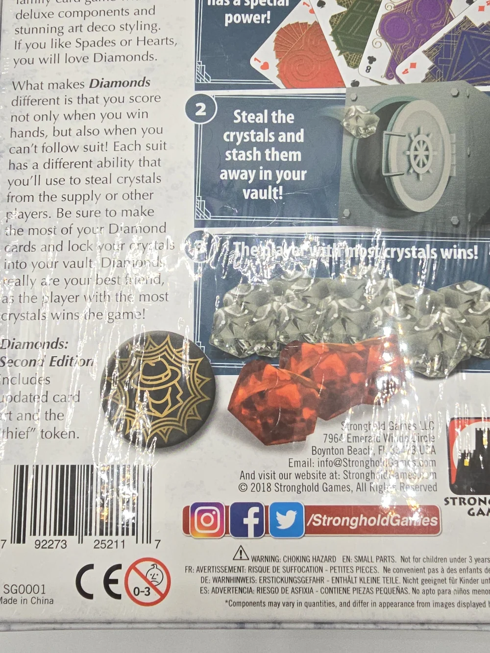 Stronghold Games Diamonds Second Edition Card Game Sealed NIB Trick Taking